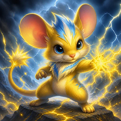 Voltas, a lightning creature from Realm of Embers